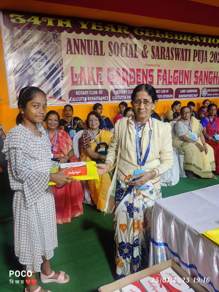 Spreading Smiles: A Helping Hand During Saraswati Puja